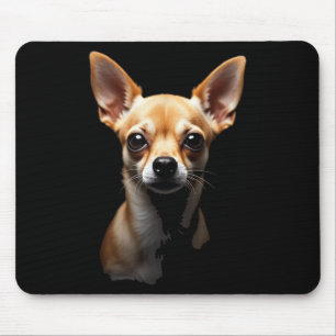 Black Chihuahua Dog Chihuahua Face Mousepad