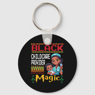 Black Childcare Provider Magic African American Schlüsselanhänger