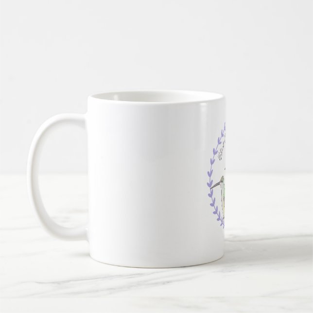 Black-Chinned Hummingbird bird species bird logo a Kaffeetasse (Links)