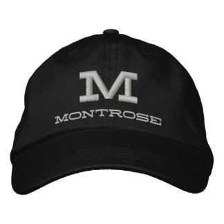 Black Chino Twill Bestickte Kappe