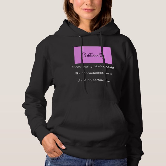 Black christianality hoodie  (Vorderseite)