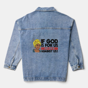 Black Christlich Melanin Frau Ministerin Sista Str Jeansjacke
