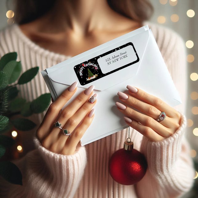 Black Christmas Graffiti Rücksendeadresse (Von Creator hochgeladen)