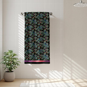 Black Christmas Holly et Motif d'ornements