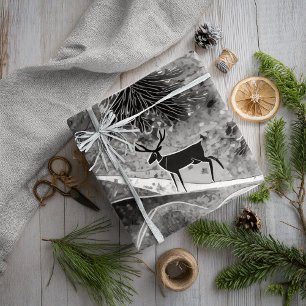 Black Christmas Muster #13 ID1009 Geschenkpapier