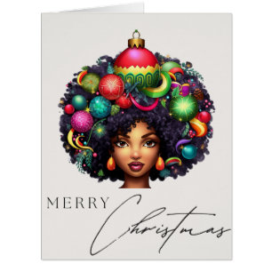 Black Christmas Sista Melanin Queen Women Xmas