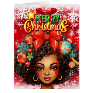 Black Christmas Sista Melanin Queen Women Xmas