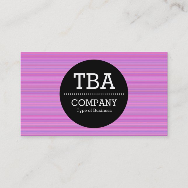 Black Circle v2 - Lila gebürstet Visitenkarte (Vorderseite)