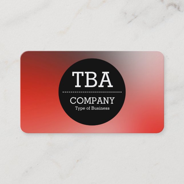 Black Circle v2 - Weichzeichner Visitenkarte (Vorderseite)