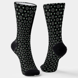 Black Circular Delight Socks Socken