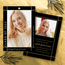 Black Class of 2025 Abschluss-Folie