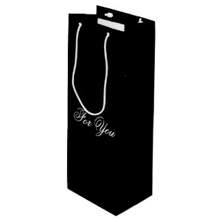 Black Classy Designer Weinbeutel Geschenktüte Für Weinflaschen