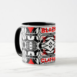 Black Clatter Cutlery und Café Tasse