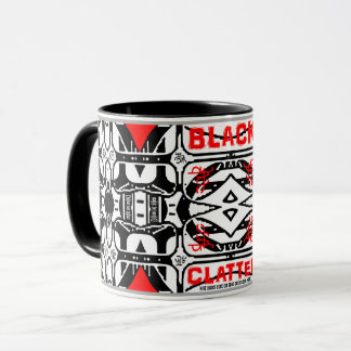 Black Clatter Cutlery und Café Tasse