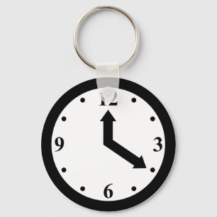 Black Clock Schlüsselanhänger