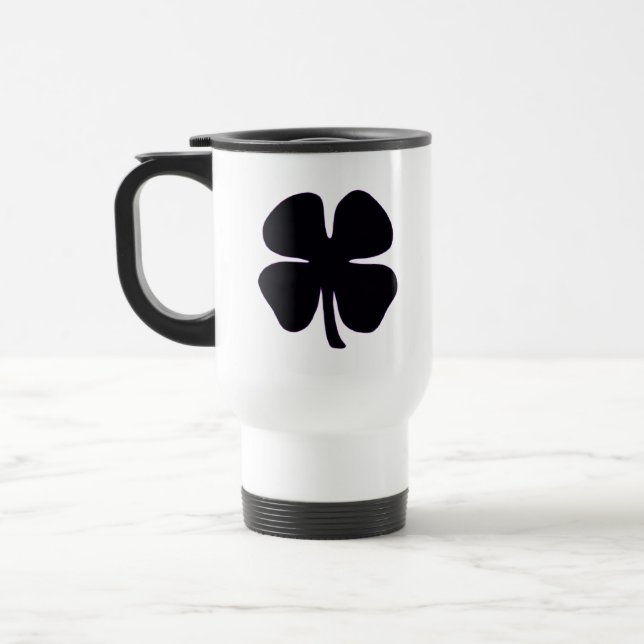Black Clover blanc banlieue mug voyage (Gauche)