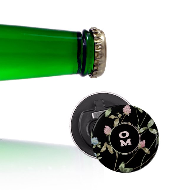 Black Clover Monogramm Flaschenöffner (Black Clover Monogram Bottle Opener ©Susanne Sachers - Sunny Mind Design 🌞)