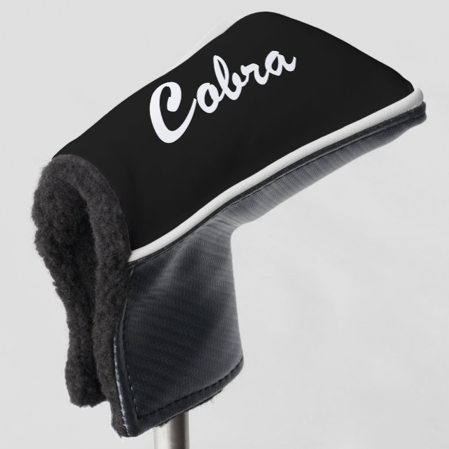 Black Cobra Golf Headcover (3/4 Vorderseite)