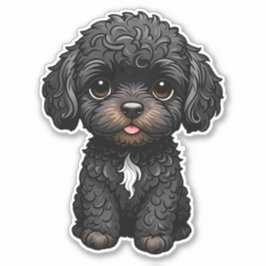 Black Cockapoo Aufkleber