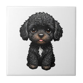 Black Cockapoo Fliese