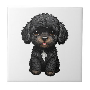 Black Cockapoo Fliese