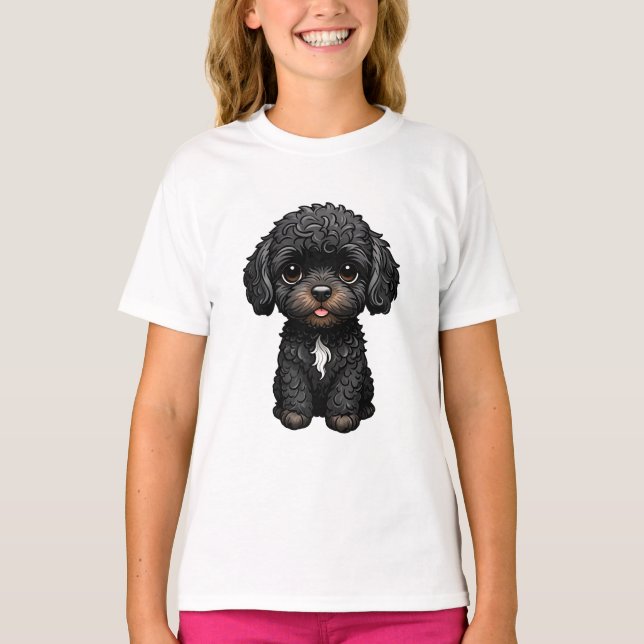 Black Cockapoo T-Shirt (Vorderseite)