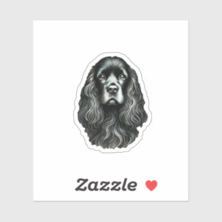 Black Cocker Spanel Aufkleber