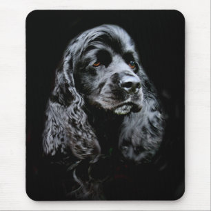 Black Cocker Spanel Mousepad