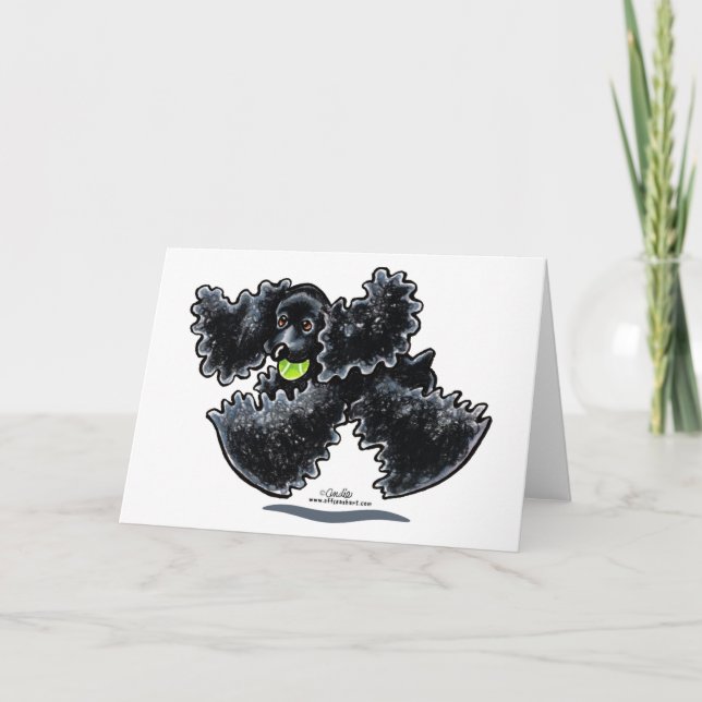 Black Cocker Spaniel Play Karte (Vorderseite)