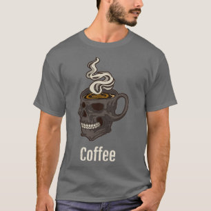 Black Coffee Lovers Morning Haters Caffeine Junkie T-Shirt