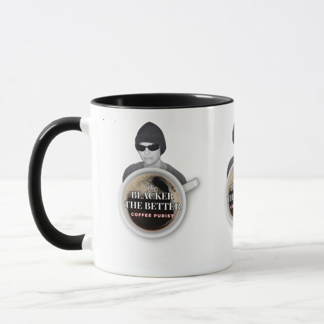 Black Coffee Umarmung Tasse! Tasse (Links)
