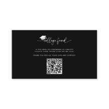 Black College Fund QR-Code Abschluss-Einlage