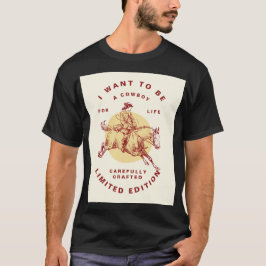 Black Color Custom Cowboy T - Shirt