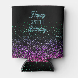 Black Colorful Glitter Accent Dosenkühler