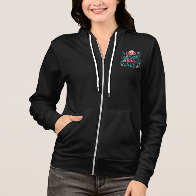 Black colour women hoodie  (Vorderseite)
