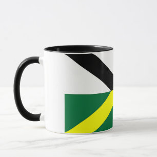 Black Combo Tasse mit der Flagge von Monterey, USA