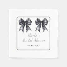 Black Coquette Bow Brautparty