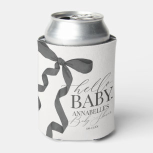 Black Coquette Bow Girl Baby Shower Dessert Favori Dosenkühler