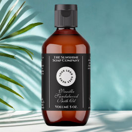 Black Cosmetic Flasche mit Logo