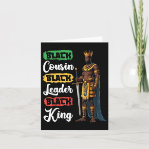 Black Cousin Black Leader Black King American Afri Karte