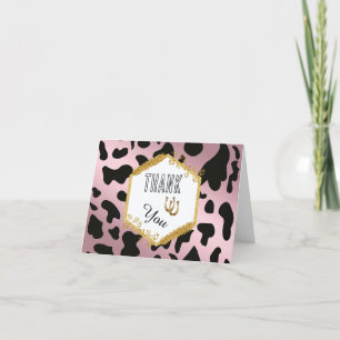 Black Cow Spots Chaussure Rose Gold Merci