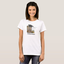 Black Cowboy Boot Graduation Cap & Blume T - Shirt