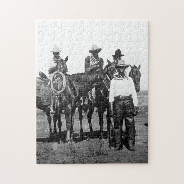 Black Cowboys bei Bonham Texas 1890 (Vertikal)