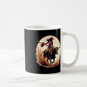 Black Cowgirl Texas Western Rodeo Melanin Black Hi Kaffeetasse