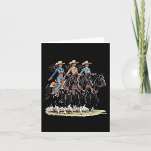Black Cowgirl Western Melanin Rodeo Afrikanische H Karte