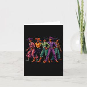 Black Cowgirl Western Rodeo Melanin Black History Karte