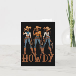 Black Cowgirl Western Rodeo Melanin Juneteenth Bla Karte