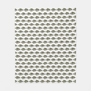 Black Crappie Poster Fleecedecke