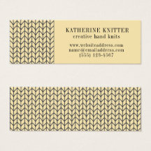 BLACK CREAM STRICK Mini Business Card II