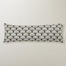 BLACK & CREAM WHITE ART DECO FAN STILPATTER